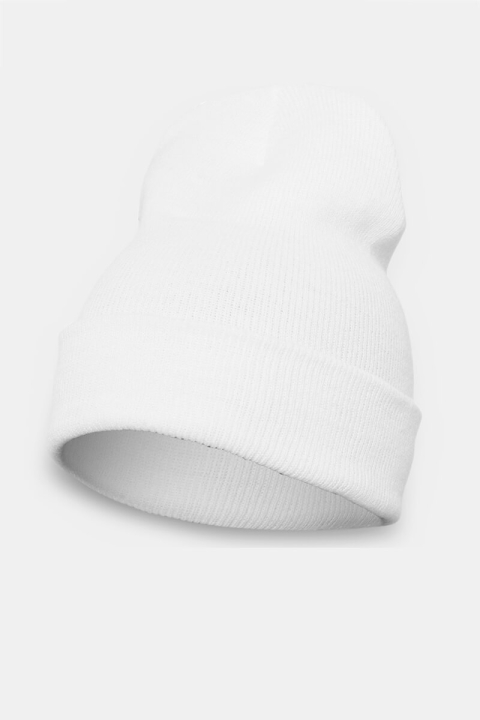 Flexfit Heavyweight Long Beanie Hoed White