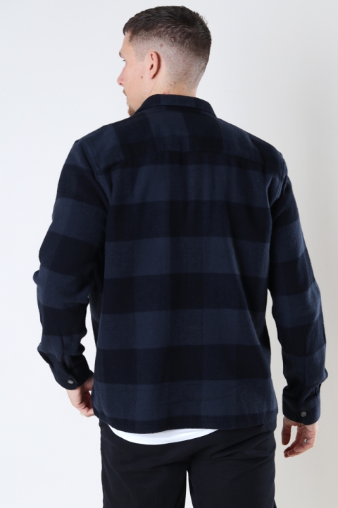 ONLY & SONS SCOTT LIFE LS CHECK FLANNEL OVERSHIRT Dark Navy