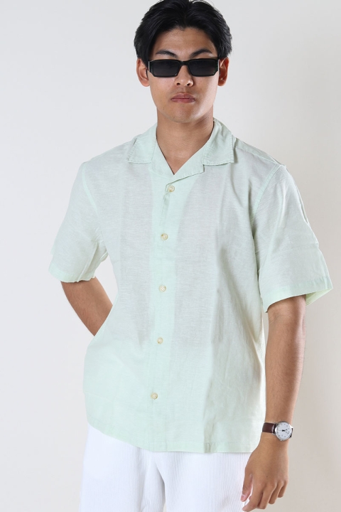 Jack & Jones Summer Linen Resort Shirt SS Desert Sage