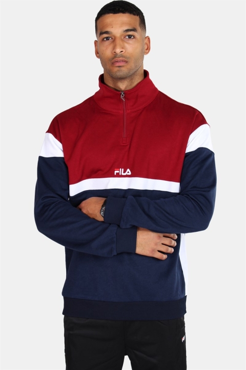 Fila Men Herron Half Zip Top Black Iris