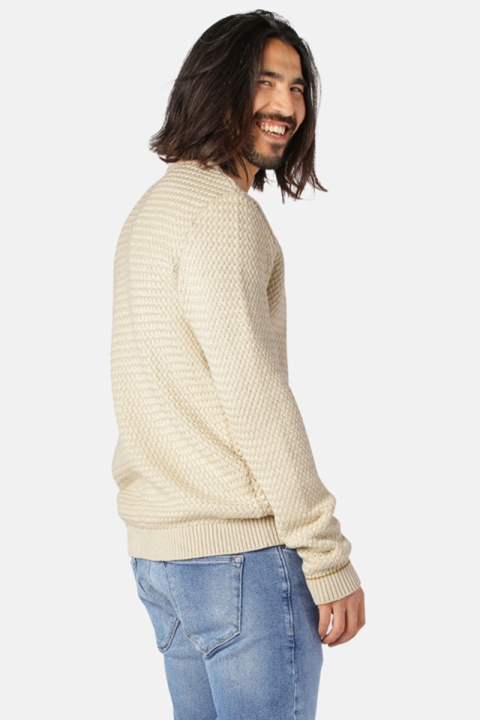 Clean Cut Copenhagen Emilio Knit O-Neck Ecru