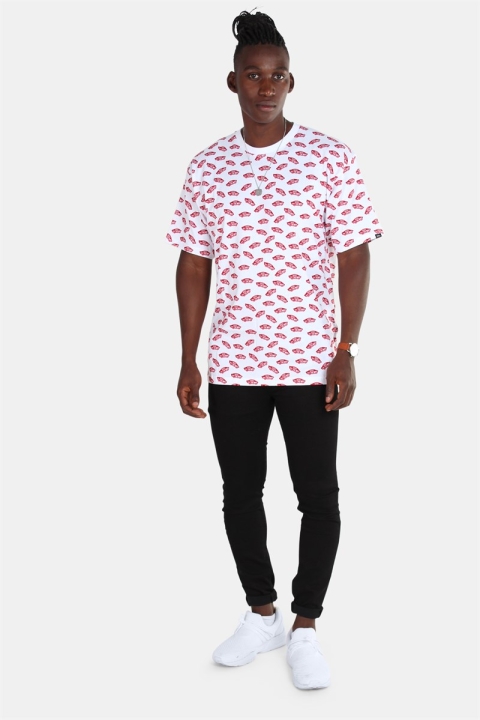 Vans All Over Distorted SS White T-shirt