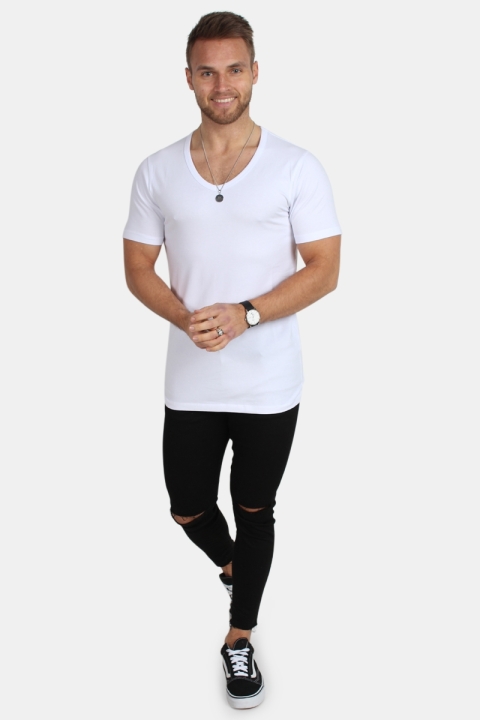Jack & Jones Basic V-Neck T-shirt S/S Opt White
