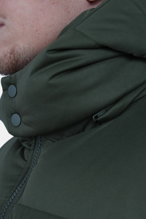Urban Classics Hooded Boxy Puffer Jas Olive