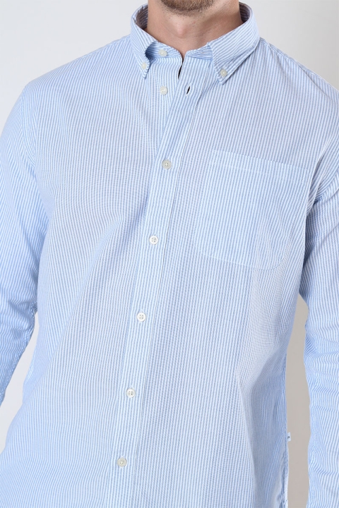 Selected SLHREGRICK-OX FLEX SHIRT LS S NOOS Skyway Stripes