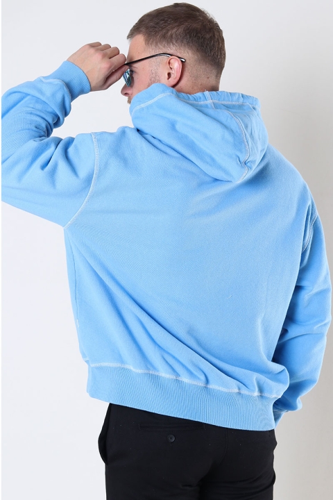 Woodbird Pope Base Hoodie Light Blue