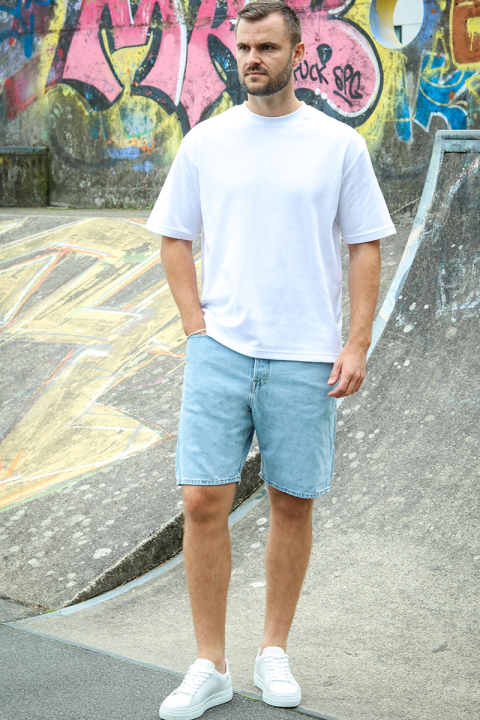 Jack & Jones Tony Loose Fit Shorts 532 Blue Denin