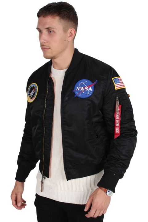 Alpha Industries MA-1 VF NASA Bomber Jas Black