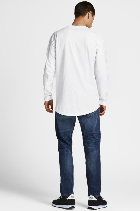 Jack & Jones JJENOA TEE O-NECK LS NOOS White