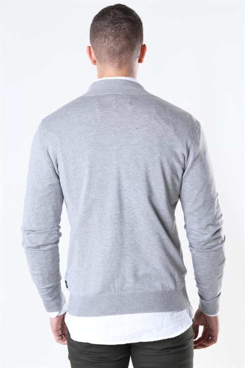 Jeff Chris Zip Breien Light Grey Mix