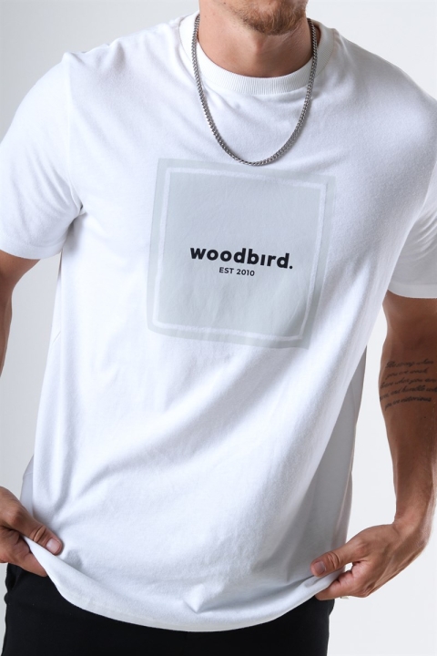 WoodBird OKlok Box Jubi T-shirt White