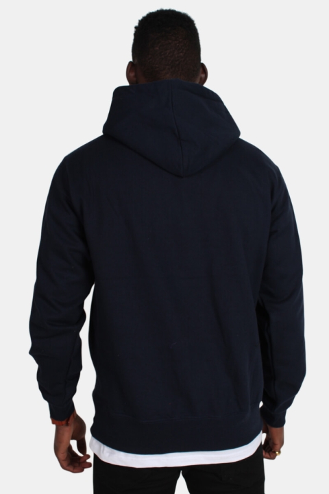 Basic Brand Hooded Sweat Blue Navy