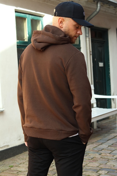 Jack & Jones Bradley Sweat Hoodie Seal Brown