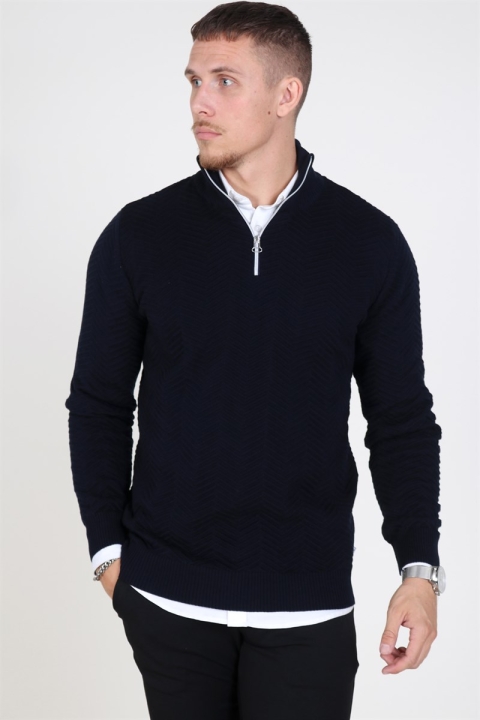 Kronstadt Carlo Half Zip Breien Navy