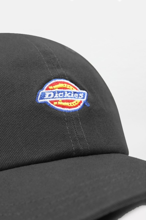 DICKIES 9 PANEL LOGO CAP  BLACK