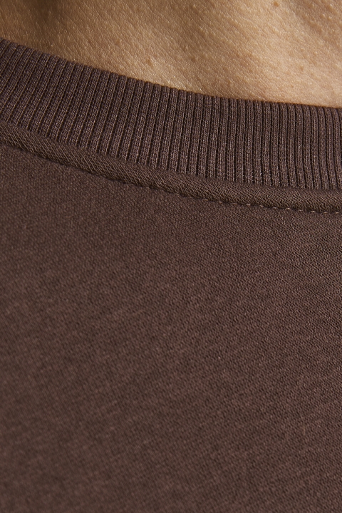 Jack & Jones JORELLIOT SWEAT CREW NECK KA Seal Brown