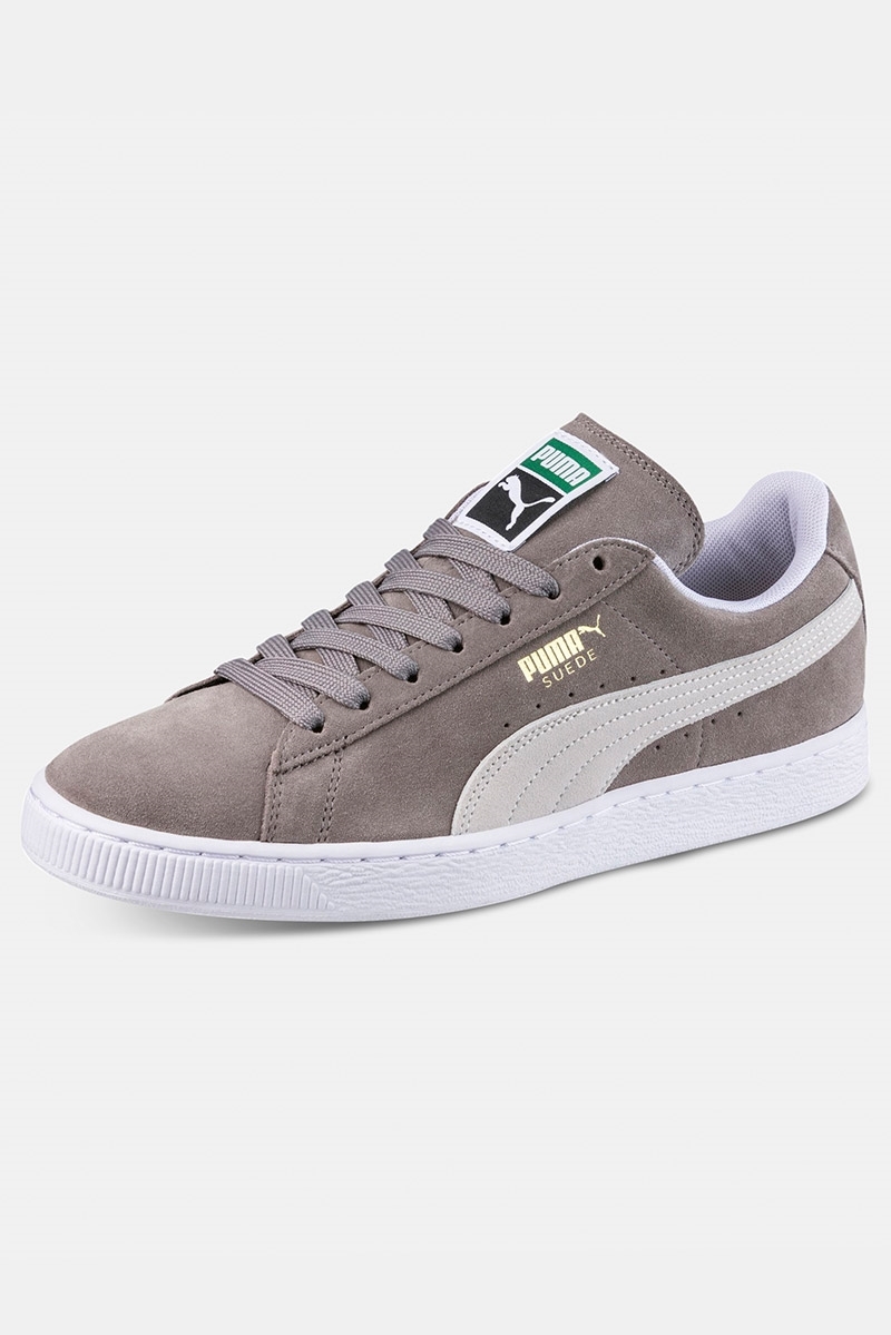 Puma suede gray sales white