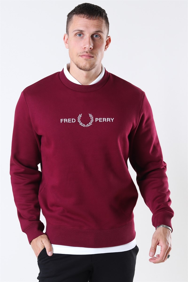 Fred perry shop sweatshirt red