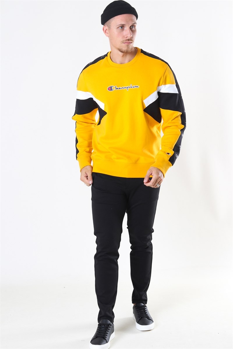 luister lade Geslagen vrachtwagen Champion Sweatshirt Yellow/Black/White