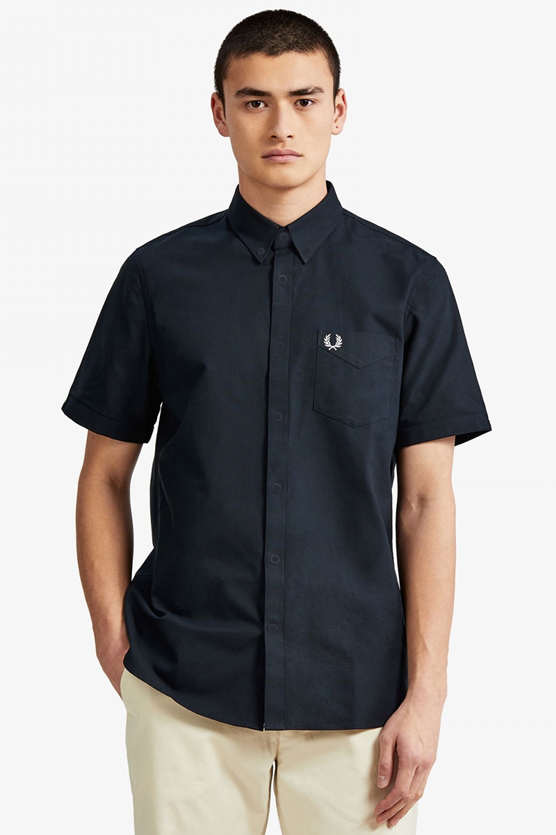 Fascinerend Overtreding erfgoed Fred Perry S/S OXFORD SHIRT 608 Navy