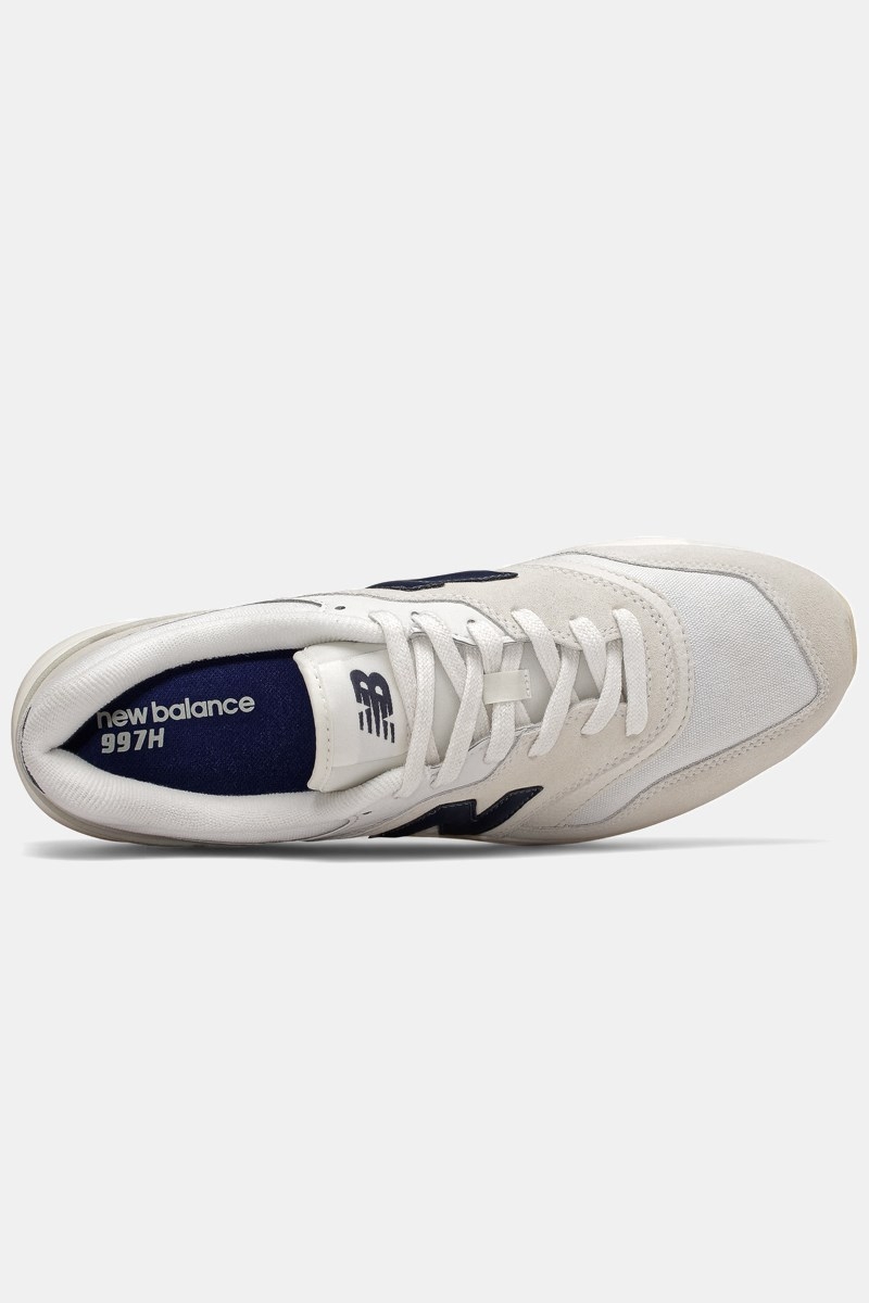 new balance white & green 997h sneakers
