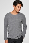 Selected Rocky Crew Neck Breien Medium Grey Melange