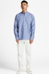 Jack & Jones JPRBLASUMMER HALF PLACKET SHIRT L/S SN Faded Denim