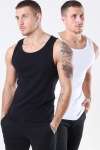 Only & Sons Nate Tank Top 2-Pack Black/White