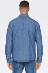 ONLY & SONS  Bane Regular Fit Denim Shirt Medium Blue Denim