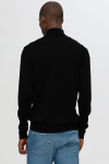 Selected Tray LS Merino Knit Roll Neck Black