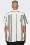 ONLY & SONS Caiden SS Stripe Linen Resort Shirt Cloud Dancer
