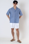 Jack & Jones Summer Linen Resort Shirt SS Faded Denim