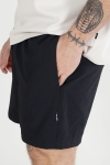 ONLY & SONS Ted Seersucker Swim Shorts Black