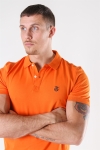 Selected Haro SS Embroidery Polo Russet Orange
