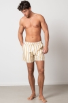 Clean Cut Copenhagen Swim Shorts Khaki Stripe