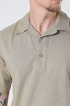 ONLY & SONS ONSBREE SS REG SLUB SHIRT CS Chinchilla SOLID COLOR