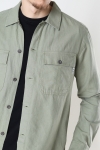 ONLY & SONS ONSKENNET LIFE LS LINEN OVERSHIRT NOOS Oil Green