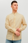 Jack & Jones SUMMER LINEN BAND SHIRT L/S Jojoba