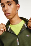 Tommy Hilfiger TJM SOLID ZIP MOCK NECK Dark Olive