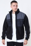 Woodbird Strukt Zip Fleece Jacket Black