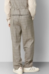 Clean Cut Copenhagen Barcelona XO Storm Linen Pants Brown Check