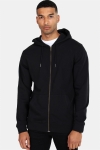 Only & Sons Basic Sweat Zip Hoodie Unbrushed Black