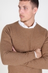 Clean Cut Aberdeen Crew Neck Breien Warm Sand Melange