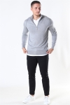 Jeff Argento Half Zip Breien Light Grey Mix