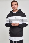 Klokban Classics Chest Striped Hoody Black/ White/ Grey