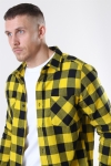 URBAN CLASSICS Checked Flanell Overhemd Black/Honey