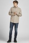 Jack & Jones ATLAS CORD SHIRT L/S BUTTON DOWN Crockery SLIM FIT