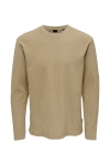 ONLY & SONS Berkeley Regular Crew Neck Chinchilla