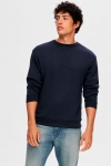 Selected Emanuel Soft Crew Neck Sweat Sky Captain