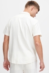 Solid Allan SS Linen Shirt White